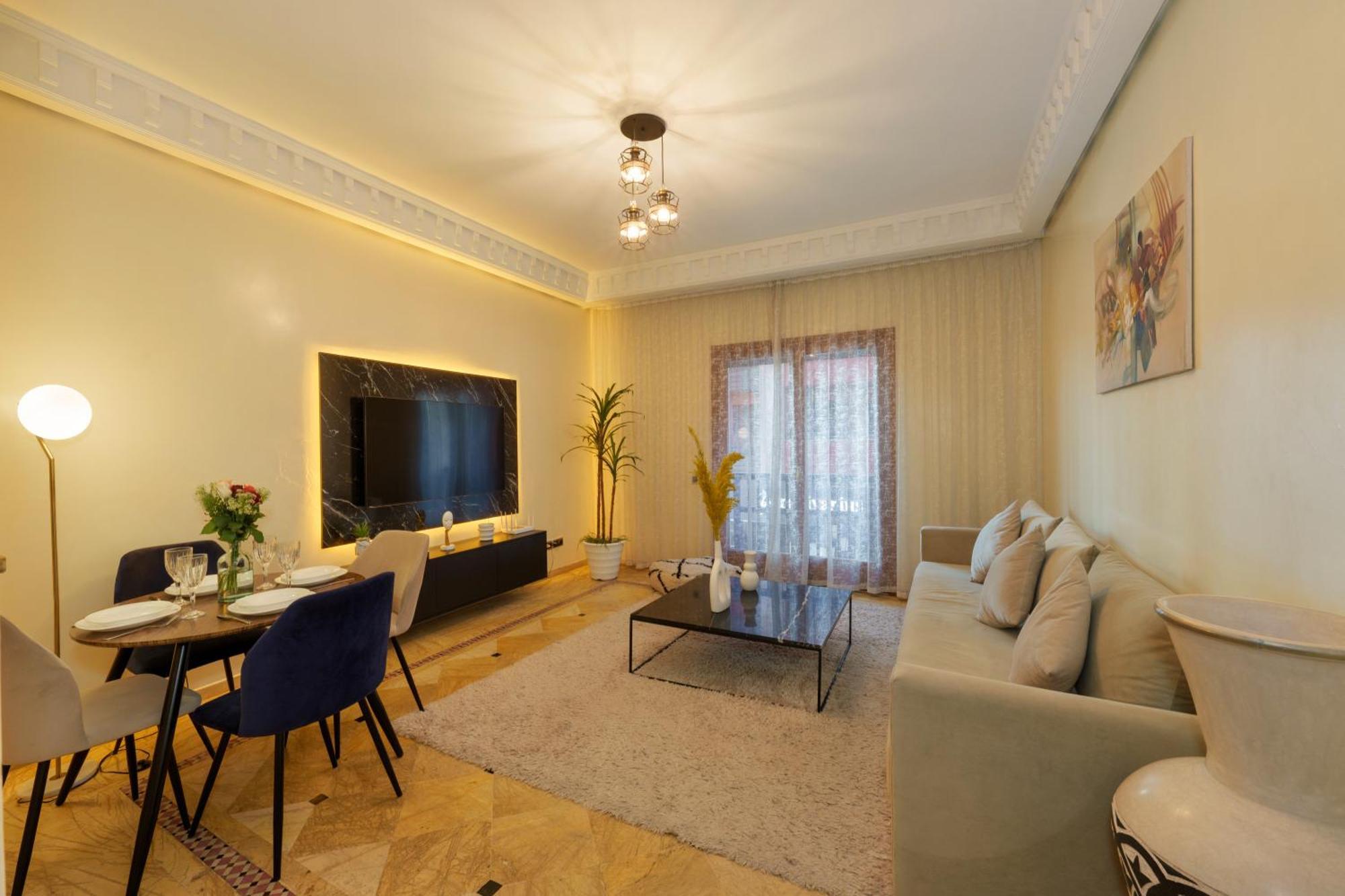 Appartement Haut Standing Gueliz Plaza Avec Vue Марракеш Екстер'єр фото